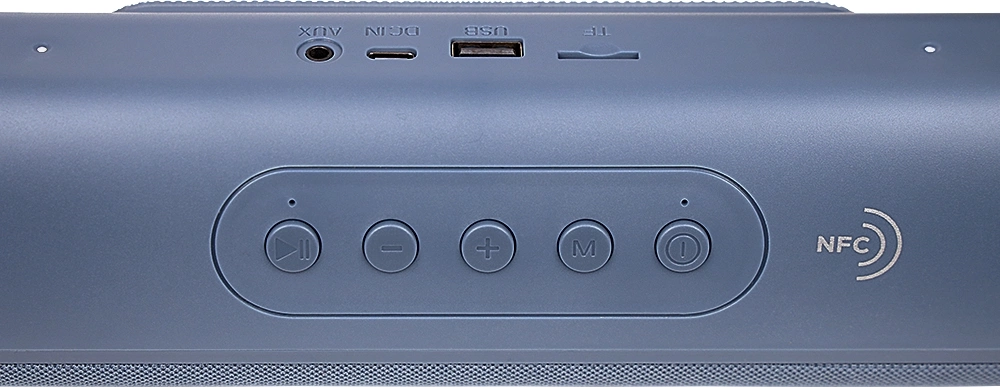 Колонка порт. Ural ТТ М100+ синий 6W 1.1 BT/3.5Jack/USB-C 10м 1200mAh (УРАЛ ТТ М100+ СИНИЙ)