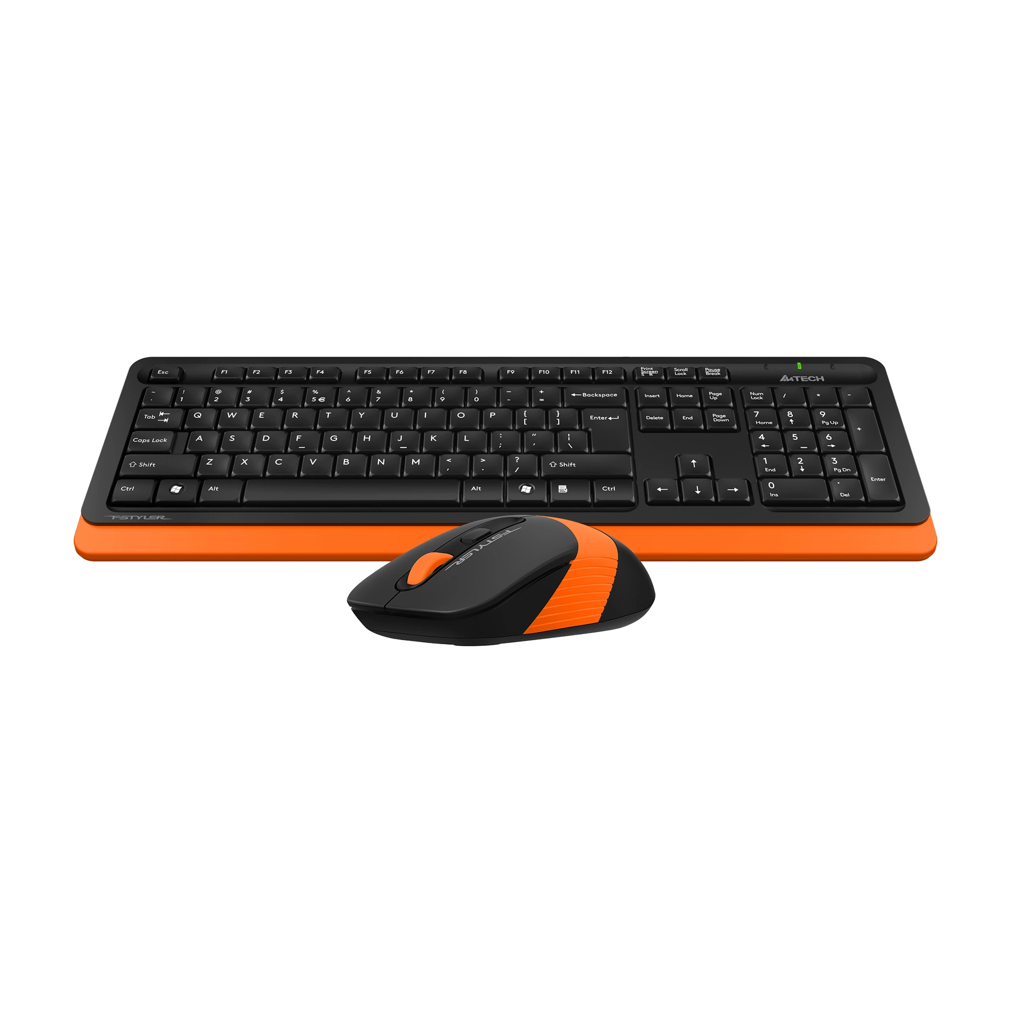 Клавиатура + мышь A4Tech Fstyler FG1010 клав:черный/оранжевый мышь:черный/оранжевый USB беспроводная Multimedia (FG1010 ORANGE)