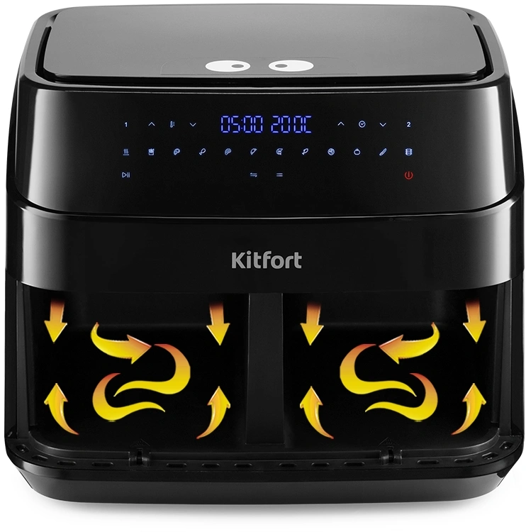Аэрогриль Kitfort КТ-2250 1750Вт черный