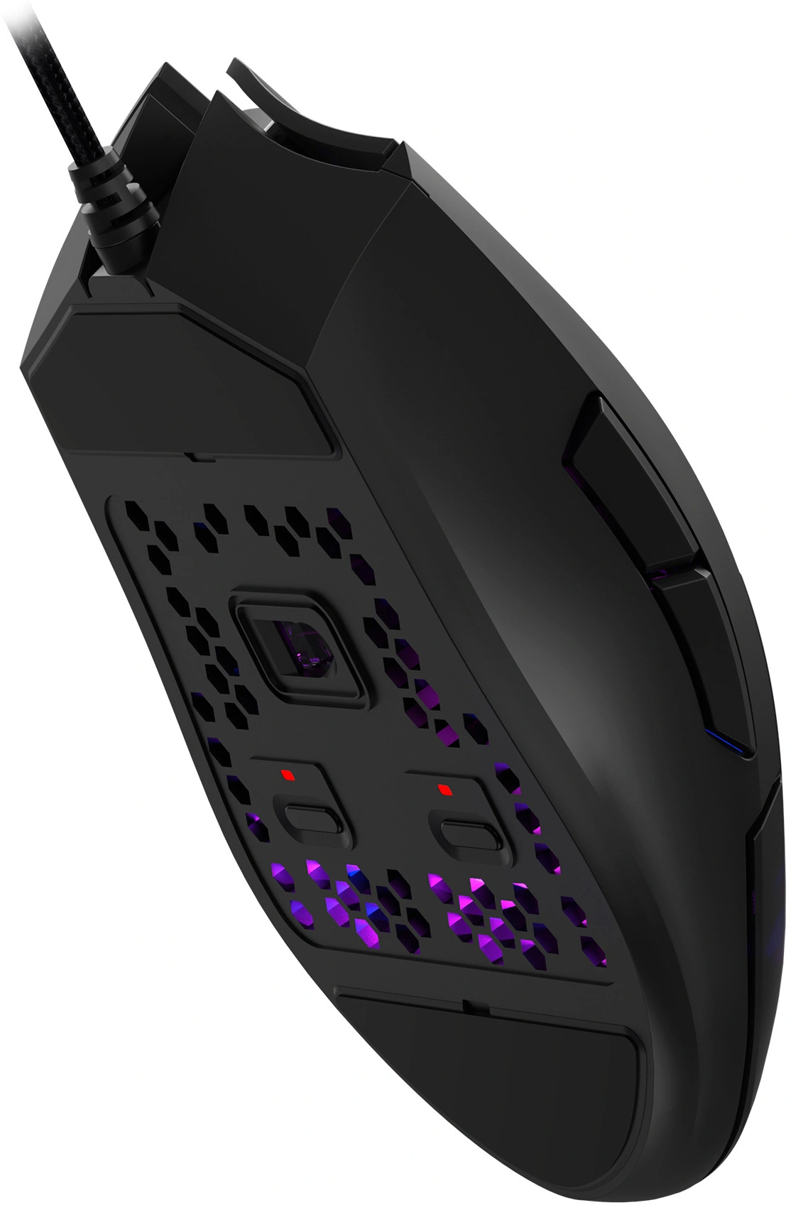 Мышь A4Tech Bloody L65 Max черный/фиолетовый оптическая 12000dpi USB 6but (L65 MAX/HONEYCOMB)