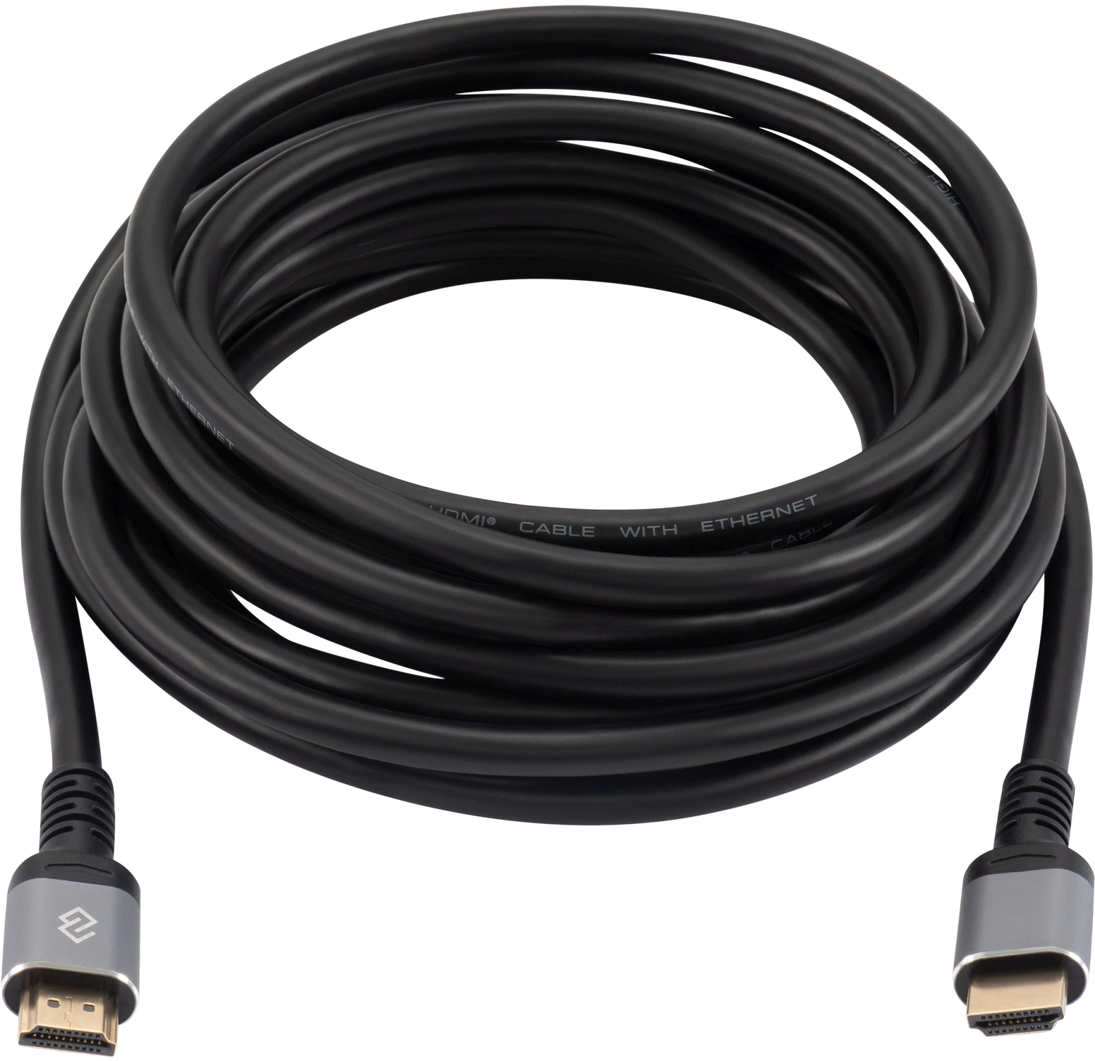 Кабель аудио-видео Digma D-HDMI-V2.0-5M HDMI (m)/HDMI (m) 5м. позолоч.конт. черный