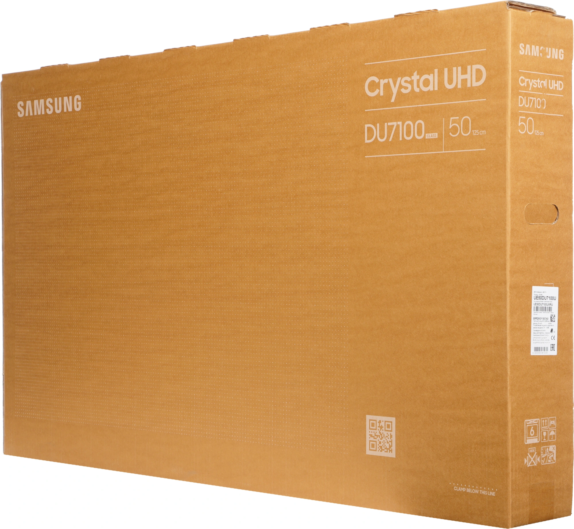 Телевизор LED Samsung 50" UE50DU7100UXRU Series 7 черный 4K Ultra HD 60Hz DVB-T2 DVB-C DVB-S2 USB WiFi Smart TV (RUS)