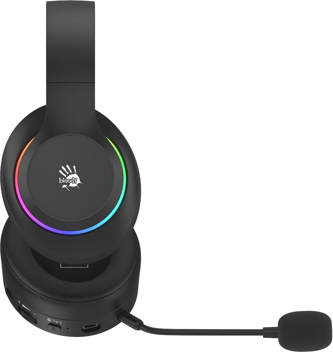 Наушники с микрофоном A4Tech Bloody GR520 черный мониторные BT/Radio/3.5mm оголовье