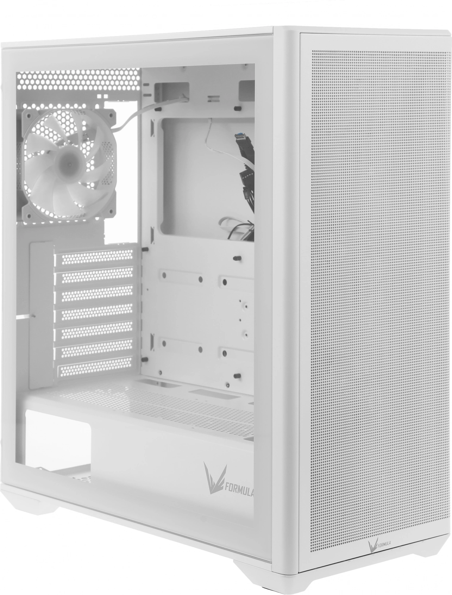 Корпус Formula Air Power G5 Plus белый без БП ATX 2xUSB2.0 audio bott PSU