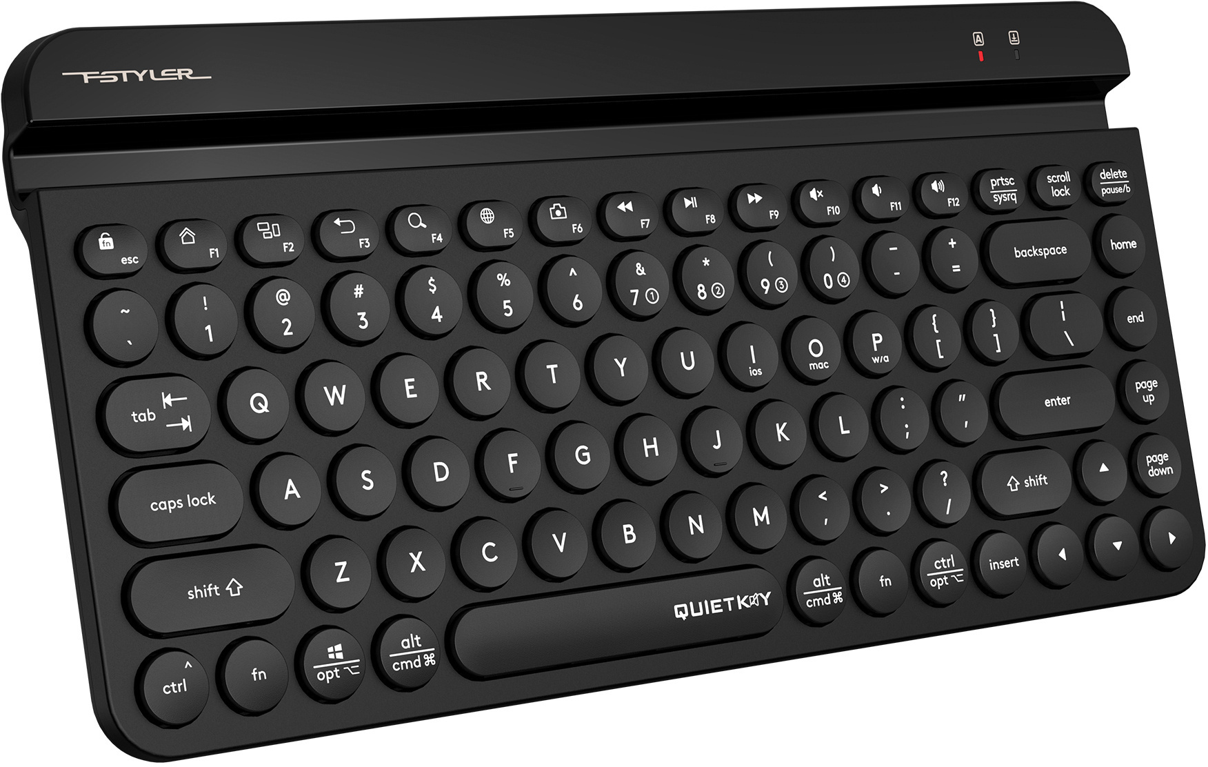 Клавиатура A4Tech FBK30 черный USB беспроводная BT/Radio slim Multimedia (FBK30 BLACK)
