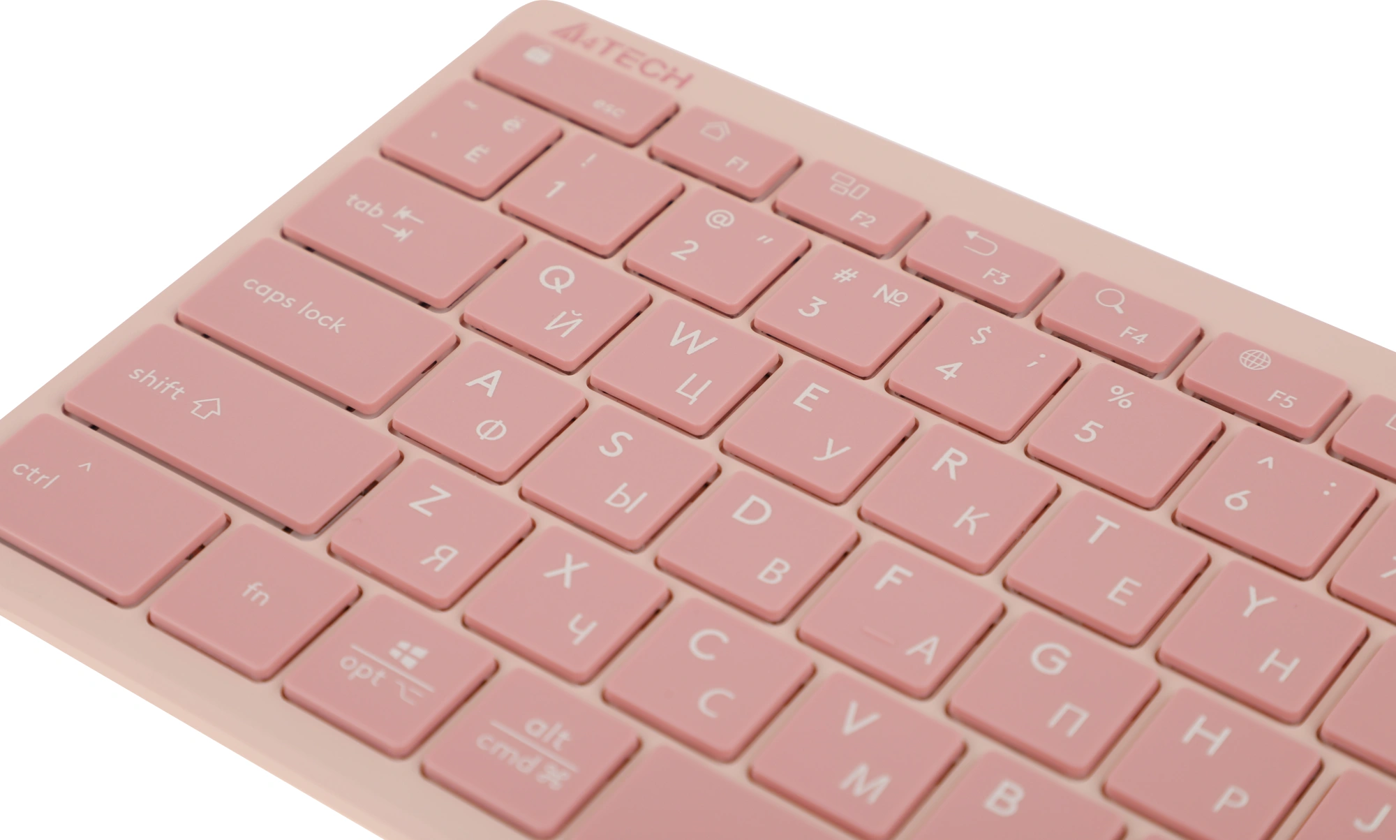 Клавиатура A4Tech FBX51C розовый USB беспроводная BT/Radio slim Multimedia (FBX51C PINK)