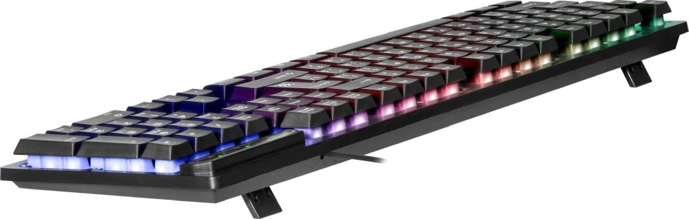 Клавиатура Defender Arx GK-196L RU черный USB for gamer LED (45196) кабель 1.5м