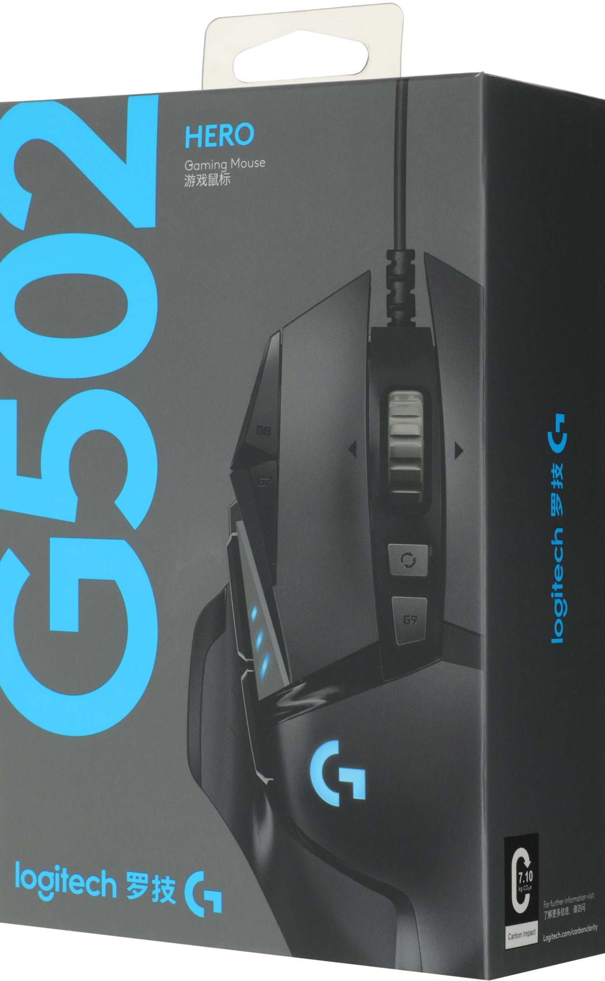 Мышь Logitech G502 Hero черный оптическая 25600dpi USB для ноутбука 9but (910-005474)