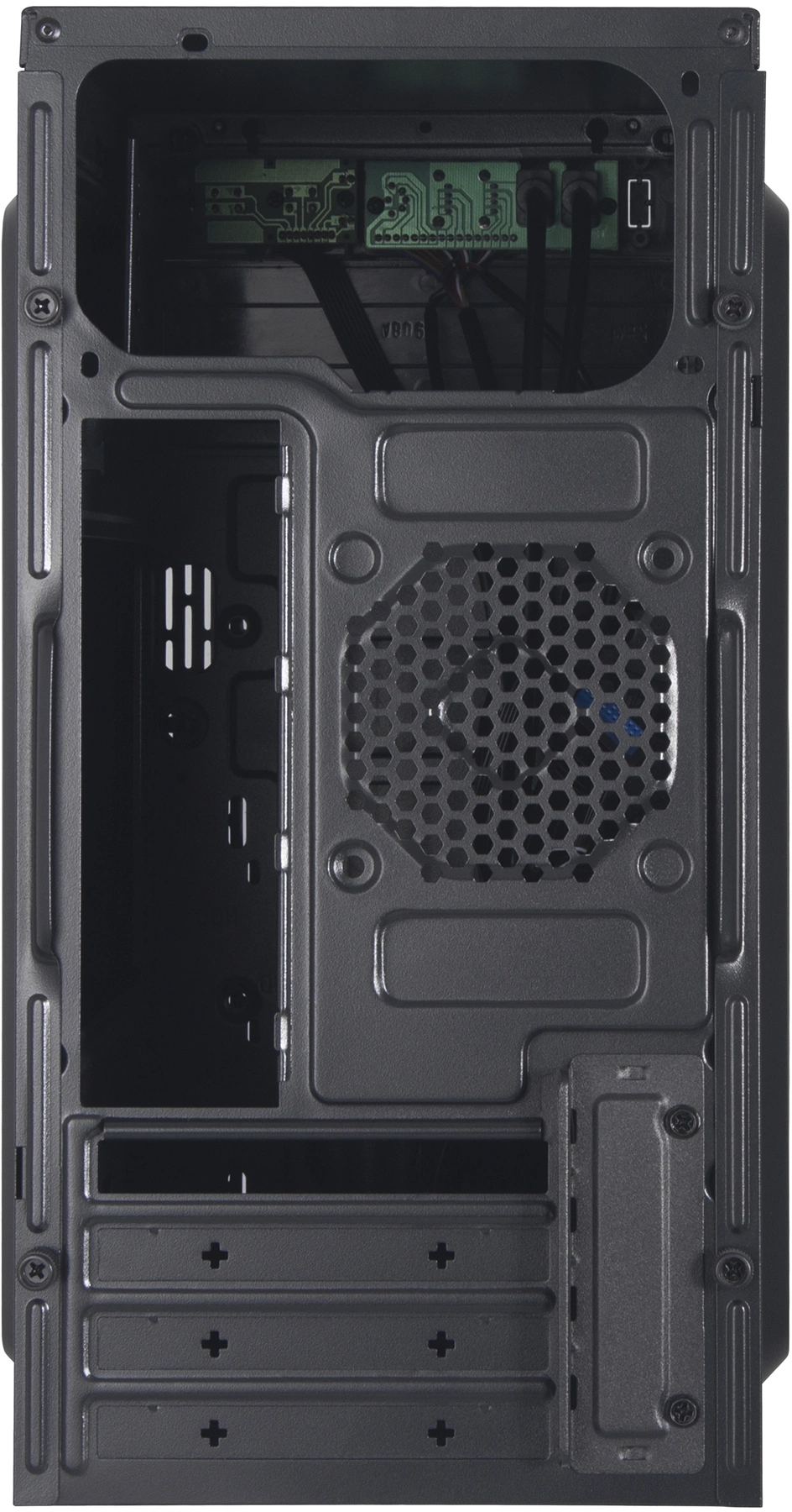 Корпус KingPrice KPCC-MN210 черный без БП mATX 1x80mm 2x120mm 2xUSB2.0 audio