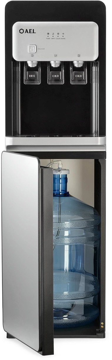 Кулер AEL LD-AEL-806a напольный электронный черный/серебристый