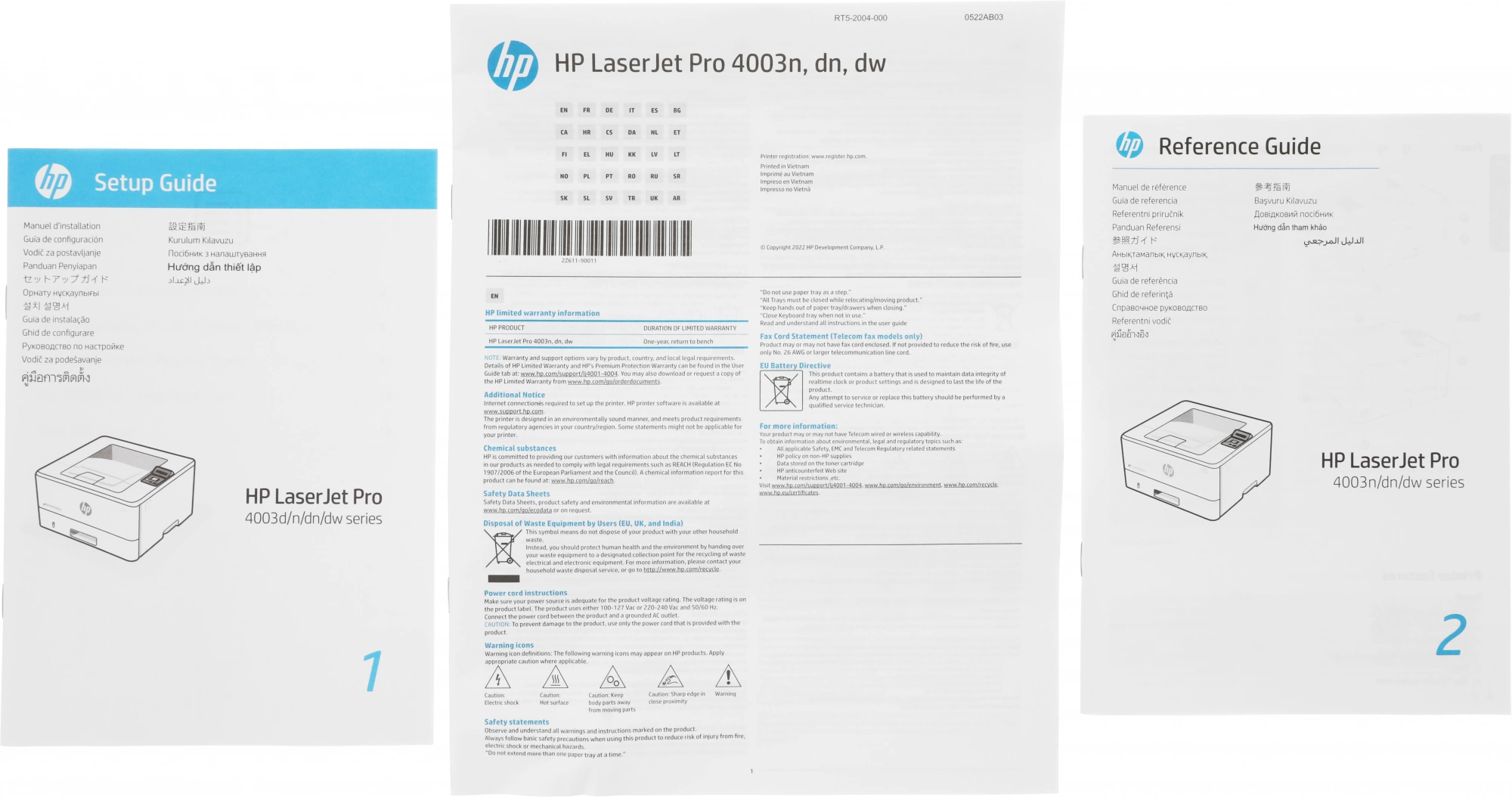 Принтер лазерный HP LaserJet Pro 4003N (2Z611A) A4 белый