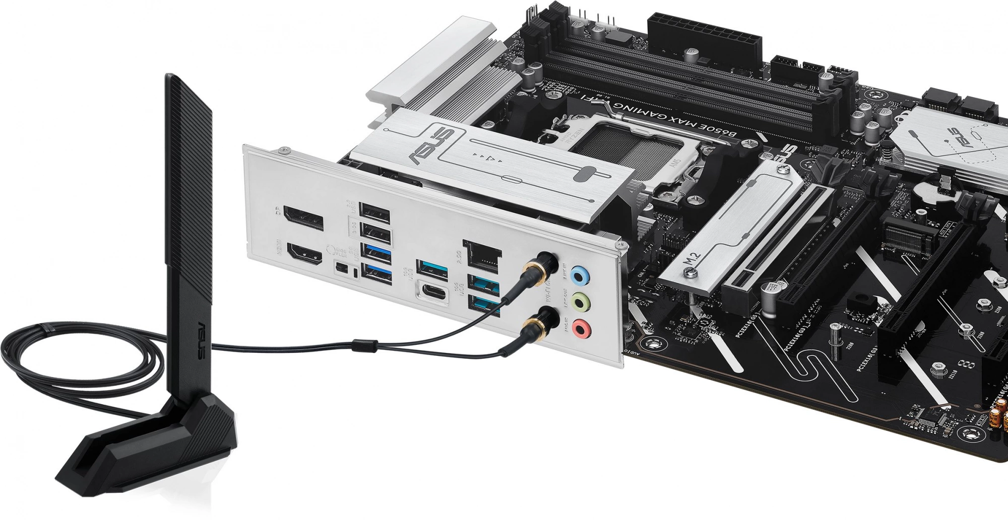 Материнская плата Asus B650E MAX GAMING WIFI Socket AM5 AMD B650 4xDDR5 ATX AC`97 8ch(7.1) 2.5Gg RAID+HDMI+DP