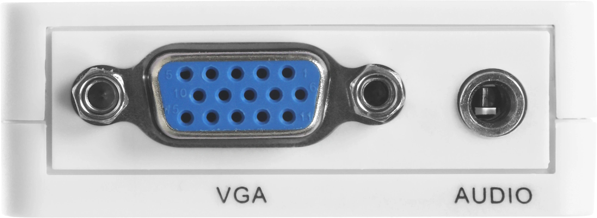 Переходник аудио-видео Premier 5-982 VGA (f)/HDMI (f)/Jack 3.5 (m) белый