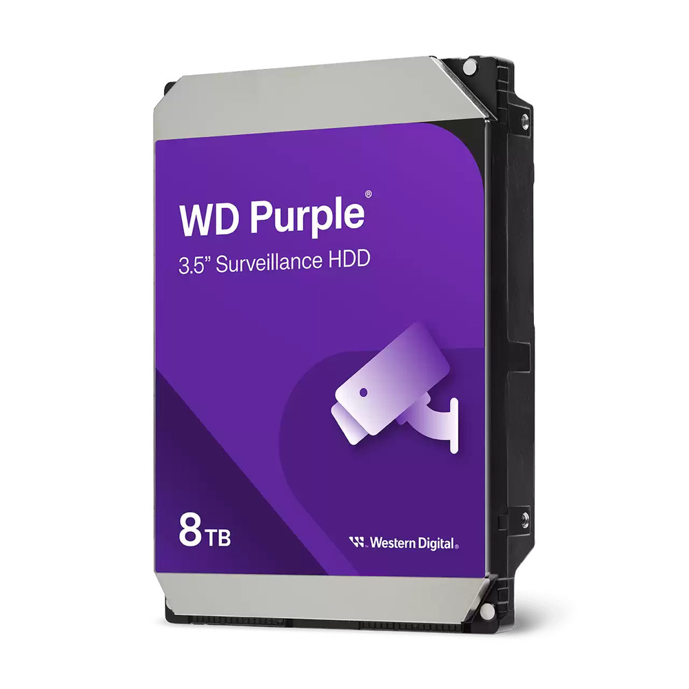 Жесткий диск HDD WD SATA 8Tb Purple 3.5" 5640rpm 256MB, WD85PURZ