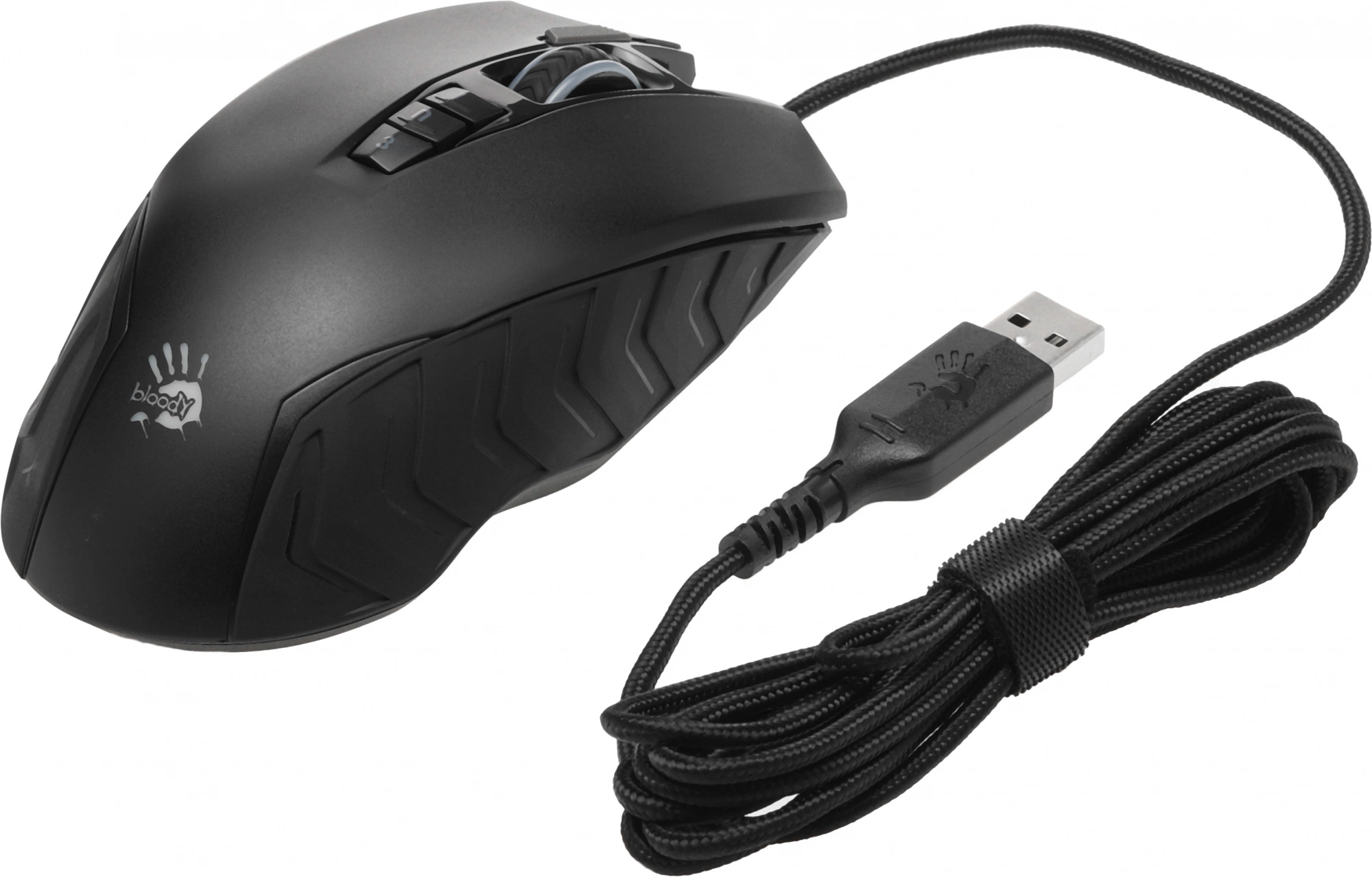 Мышь A4Tech Bloody J95s черный оптическая 8000dpi USB 9but (J95S STONE BLACK ACTIVATED)