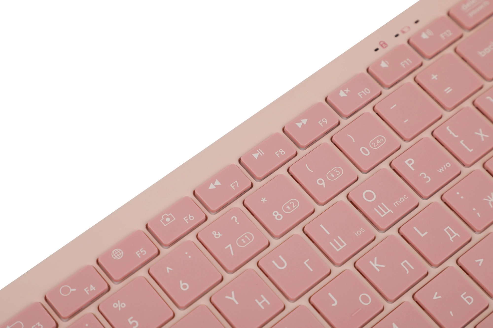 Клавиатура A4Tech FBX51C розовый USB беспроводная BT/Radio slim Multimedia (FBX51C PINK)
