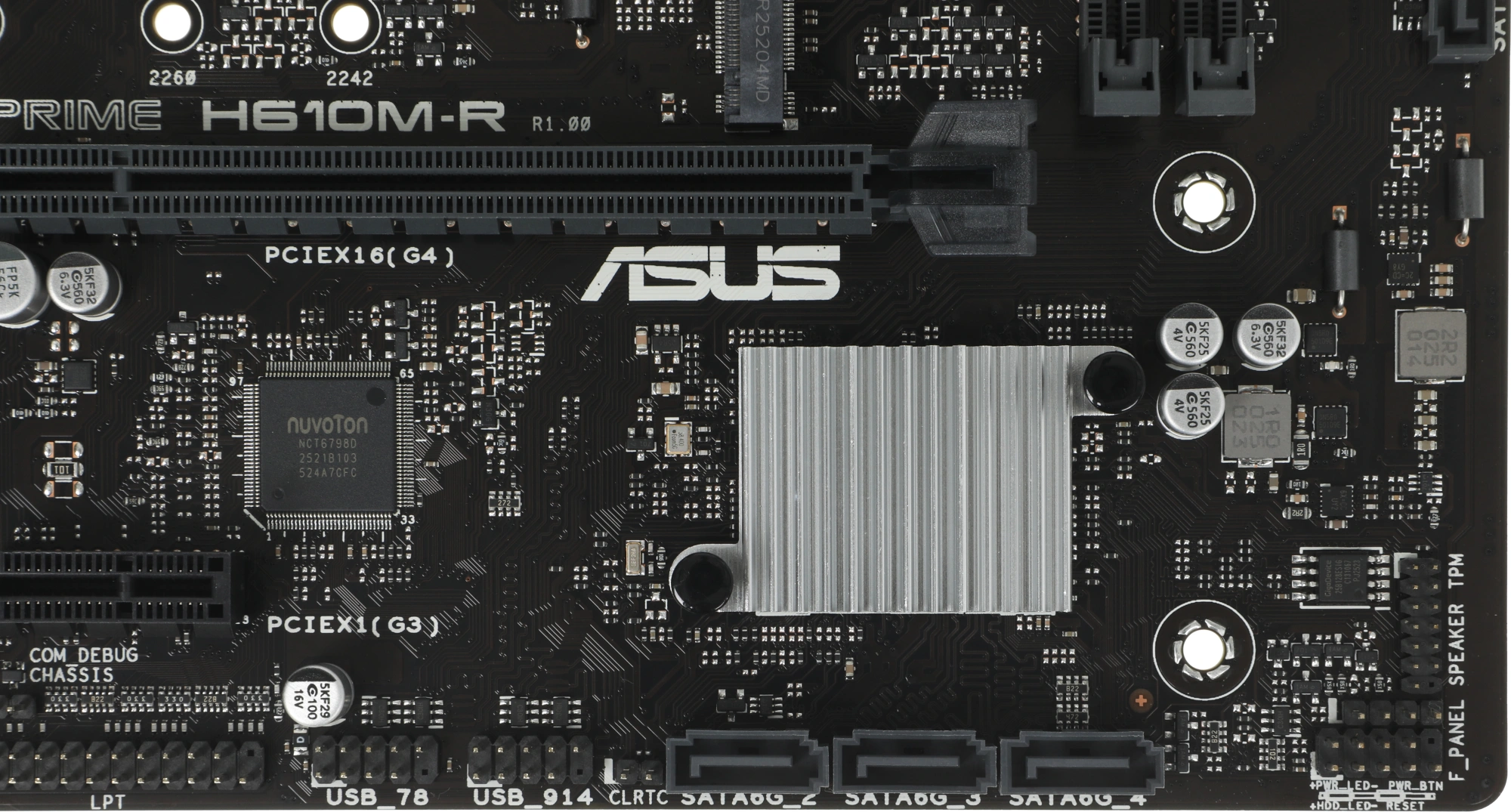 Материнская плата Asus PRIME H610M-R-SI Soc-1700 Intel H610 2xDDR5 mATX AC`97 8ch(7.1) GbLAN+VGA+HDMI+DP White Box