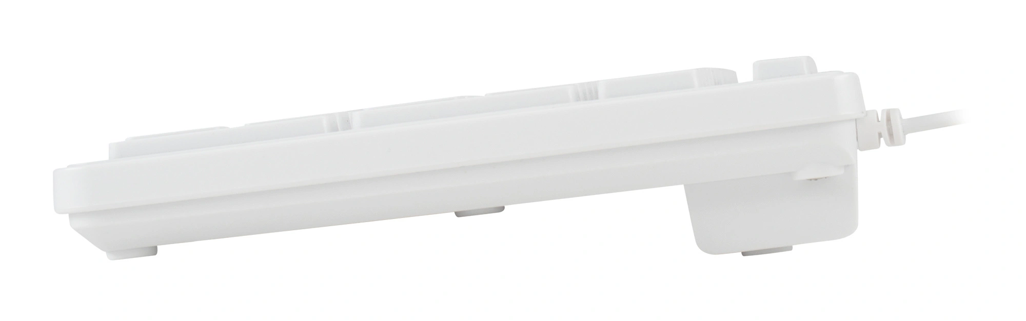 Клавиатура Acer OKW123 белый USB Multimedia (ZL.KBDEE.00D) кабель 1.5м