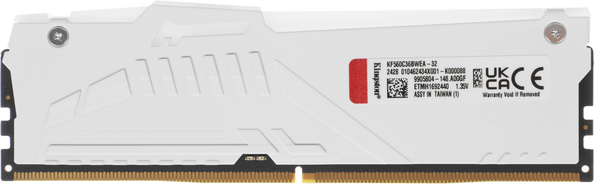 Память DDR5 32GB 6000MHz Kingston KF560C36BWEA-32 Fury Beast White Expo RGB RTL Gaming PC5-48000 CL36 DIMM 288-pin 1.35В dual rank с радиатором Ret