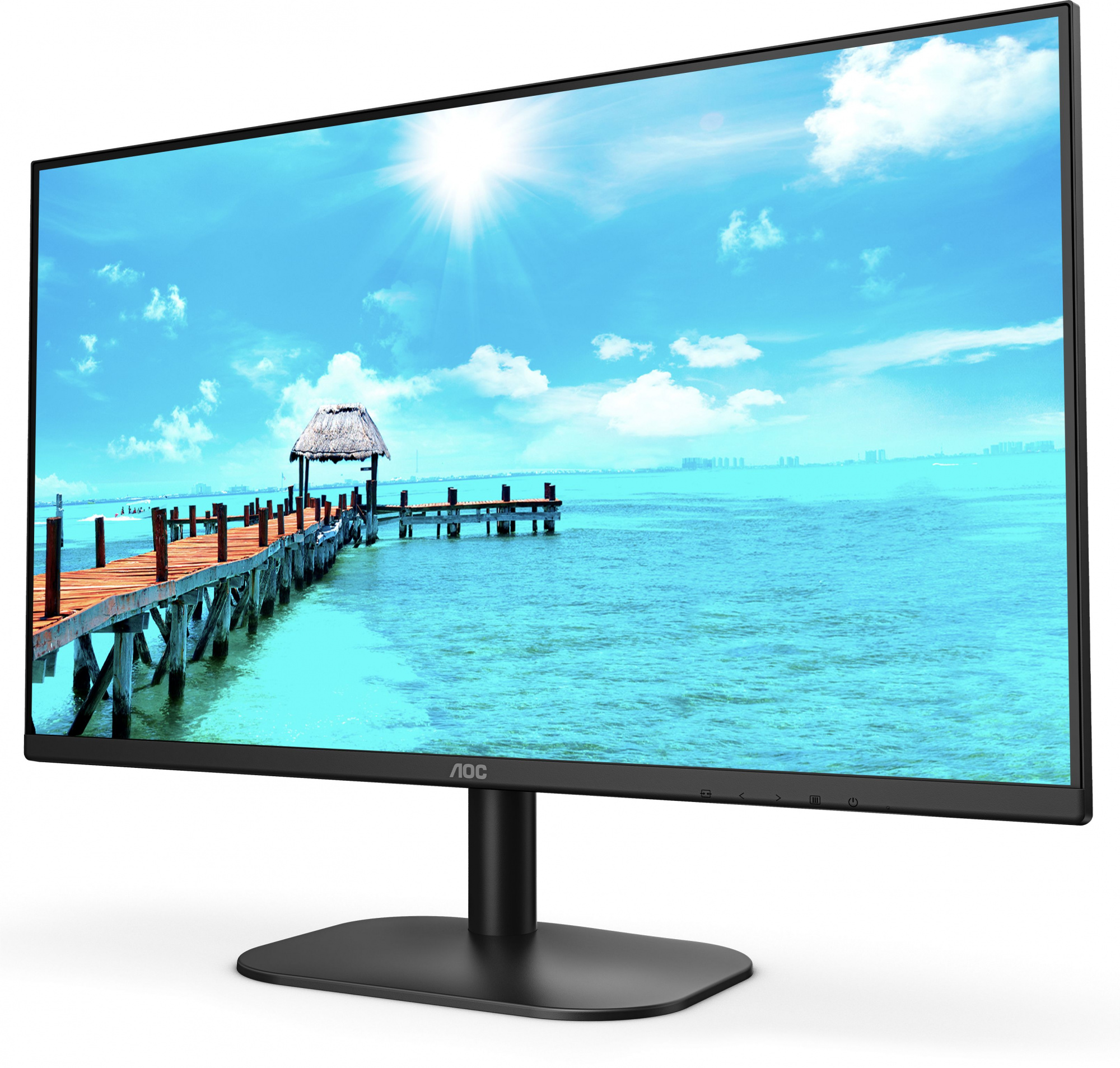 Монитор AOC 27" Value Line 27B2QAM черный VA LED 16:9 HDMI M/M матовая 250cd 178гр/178гр 1920x1080 75Hz VGA DP FHD 3.7кг