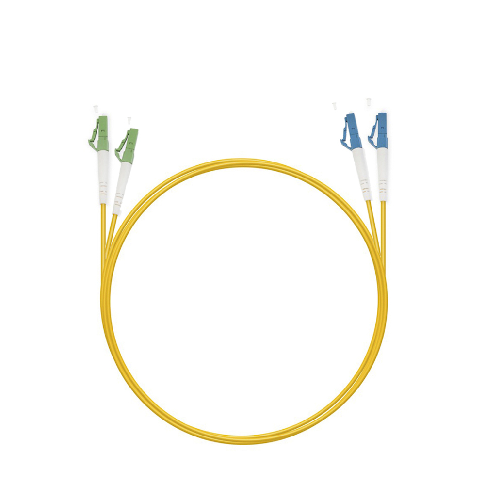 Cabeus FOP(d)-9-LC/APC-LC/UPC-1m - Шнур оптический duplex LC/APC-LC/UPC 9/125 sm 1м LSZH