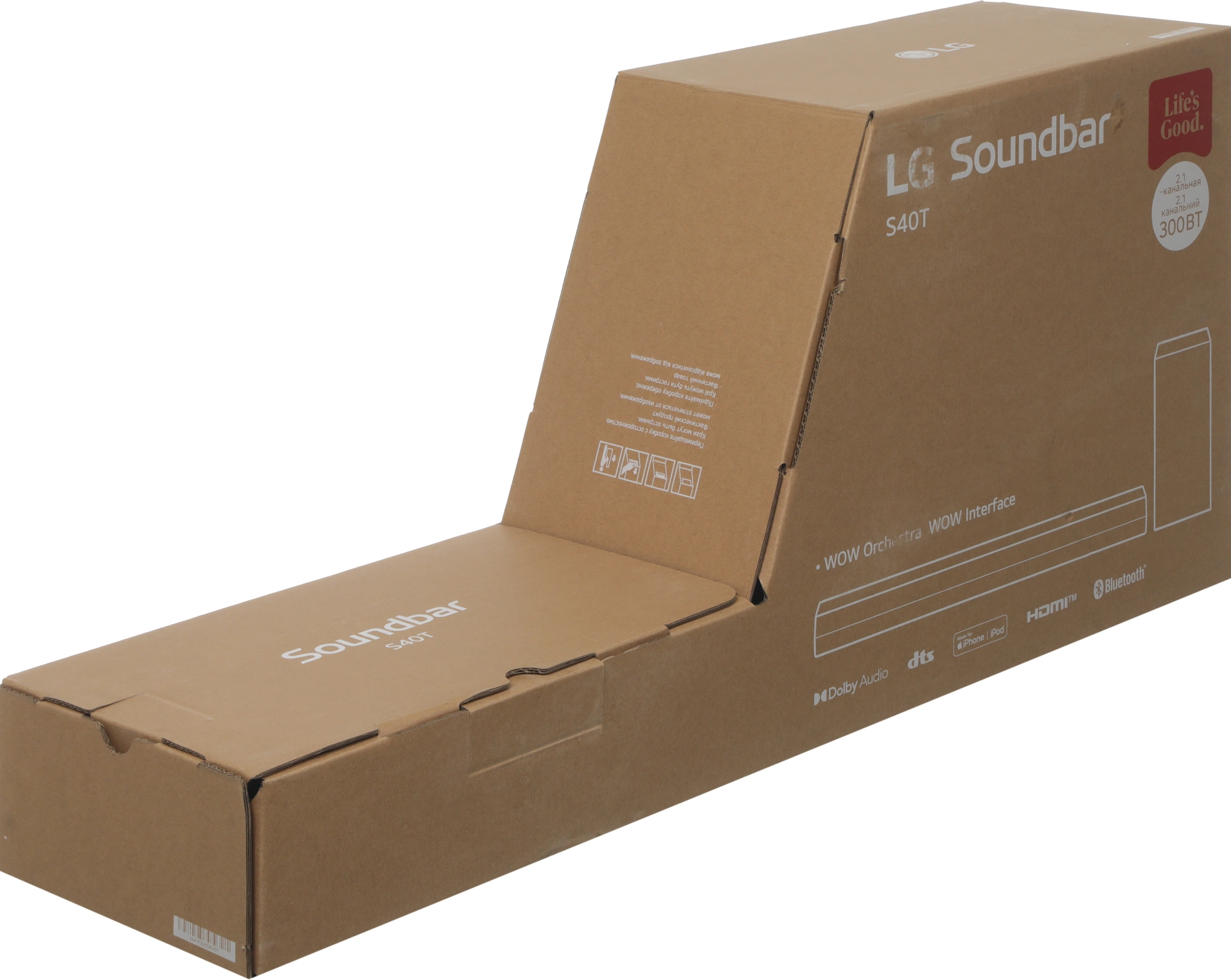 Саундбар LG S40T 2.1 100Вт+200Вт черный