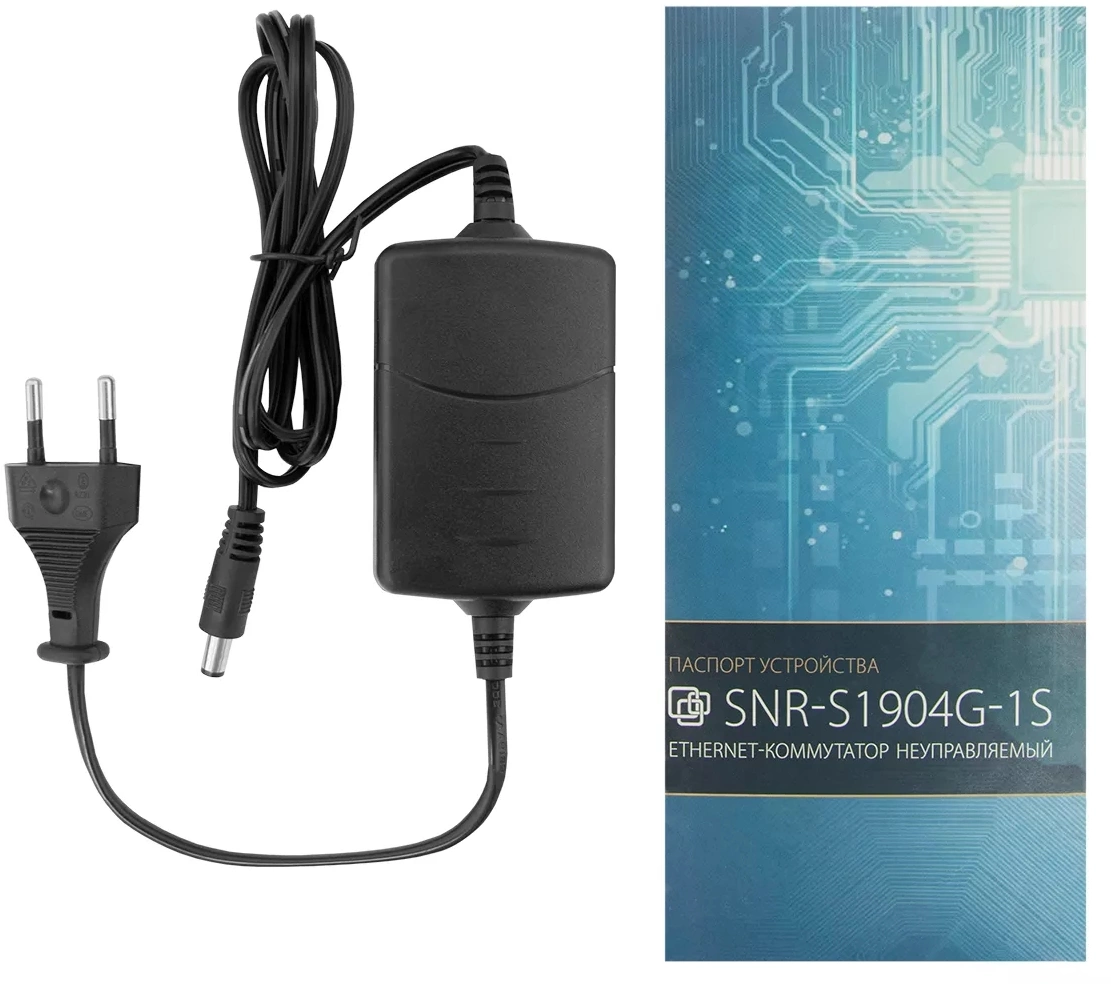 Коммутатор SNR SNR-S1904G-1S (L2) 4x1Гбит/с 1SFP неуправляемый