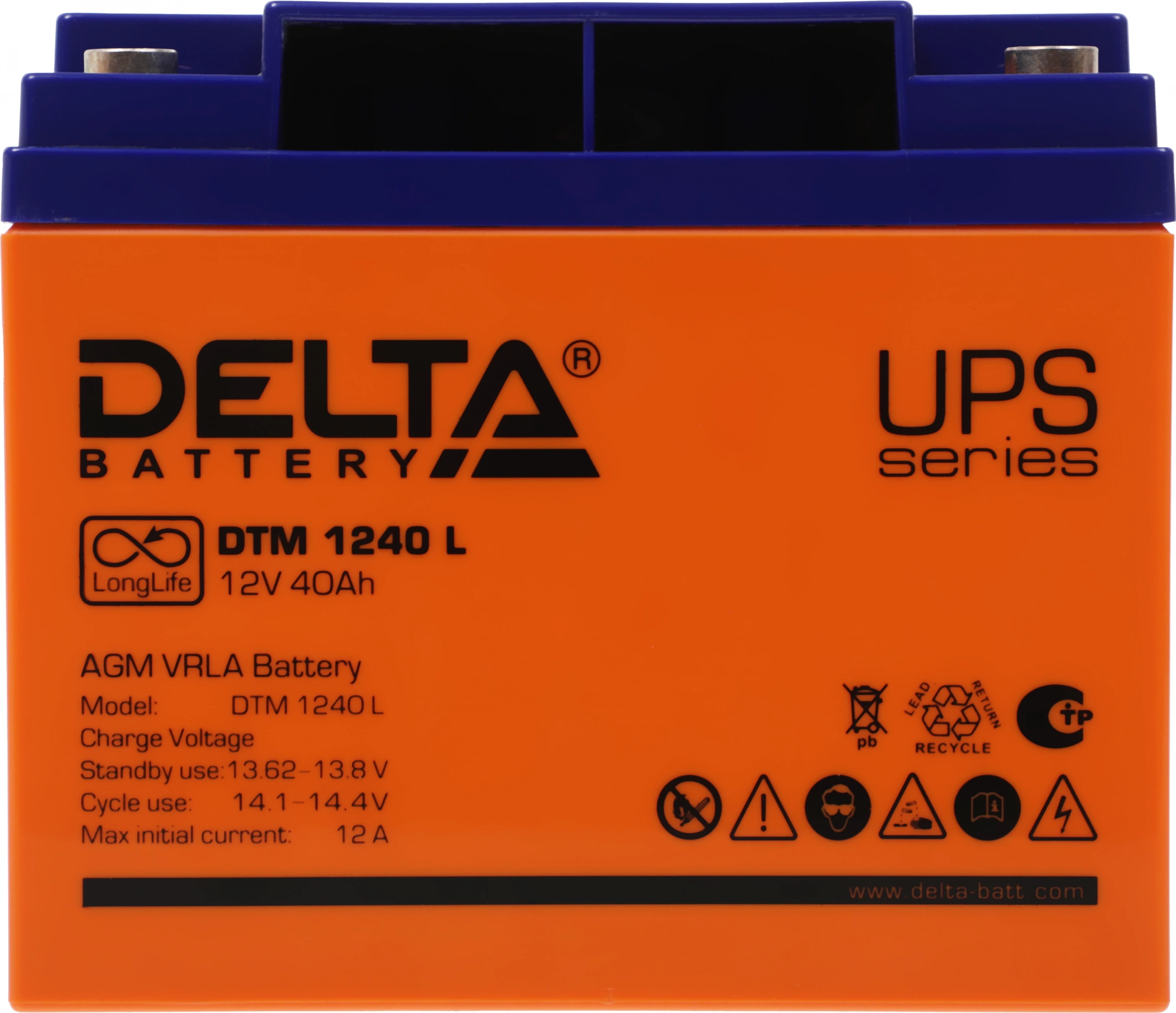 Батарея для ИБП Delta DTM 1240 L 12В 40Ач