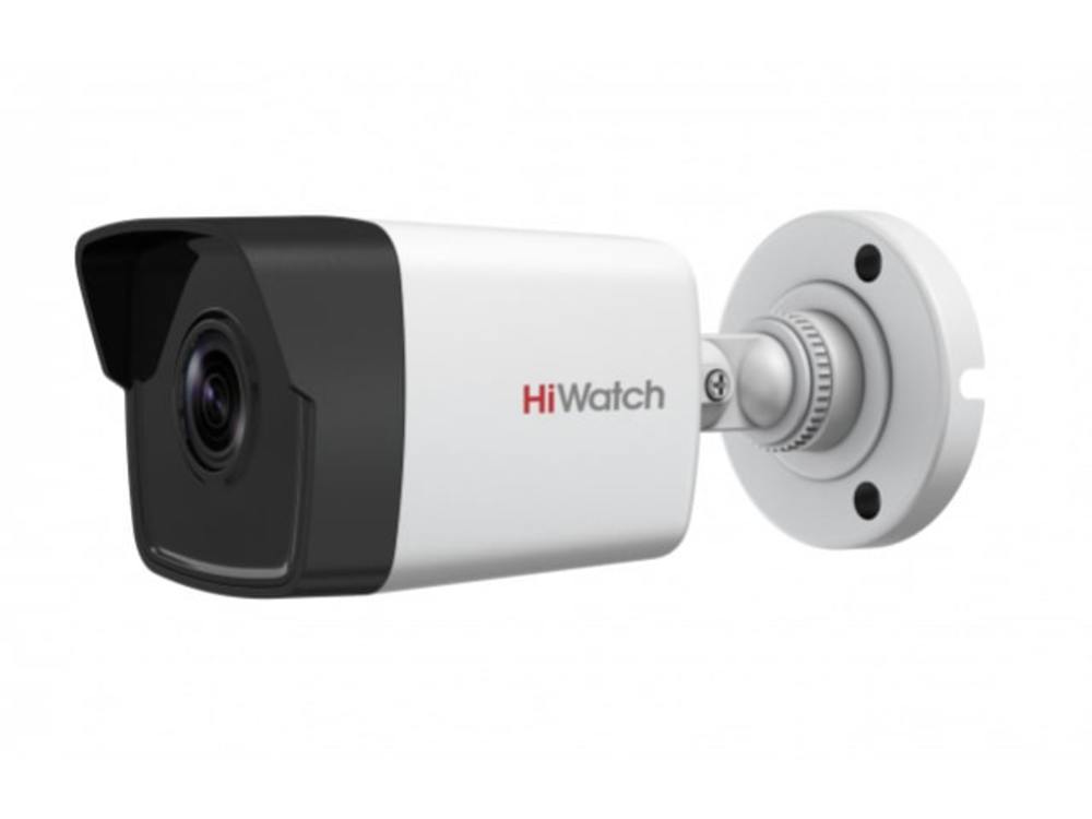 DS-I250M(C)(4mm)  HiWatch - 2Мп уличная цилиндрическая IP-камера с EXIR-подсветкой до 30м и встроенным микрофоном
