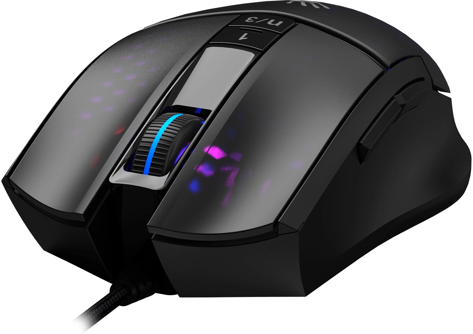 Мышь A4Tech Bloody L65 Max черный/фиолетовый оптическая 12000dpi USB 6but (L65 MAX/HONEYCOMB)