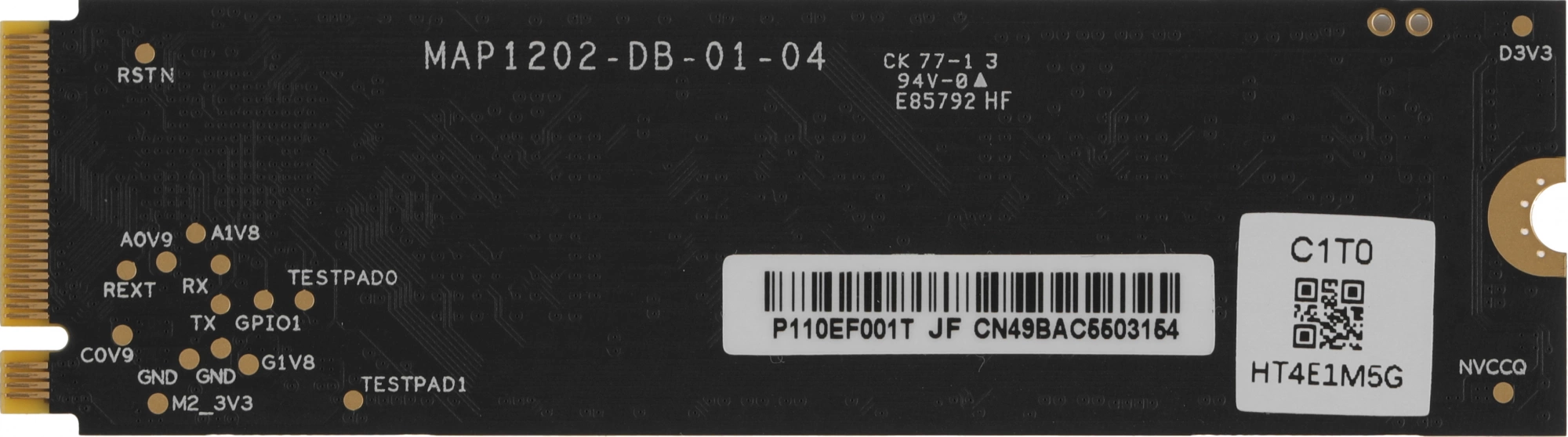 Накопитель SSD Netac PCIe 3.0 x4 1TB NT01NV2000-1T0-E4X NV2000 M.2 2280