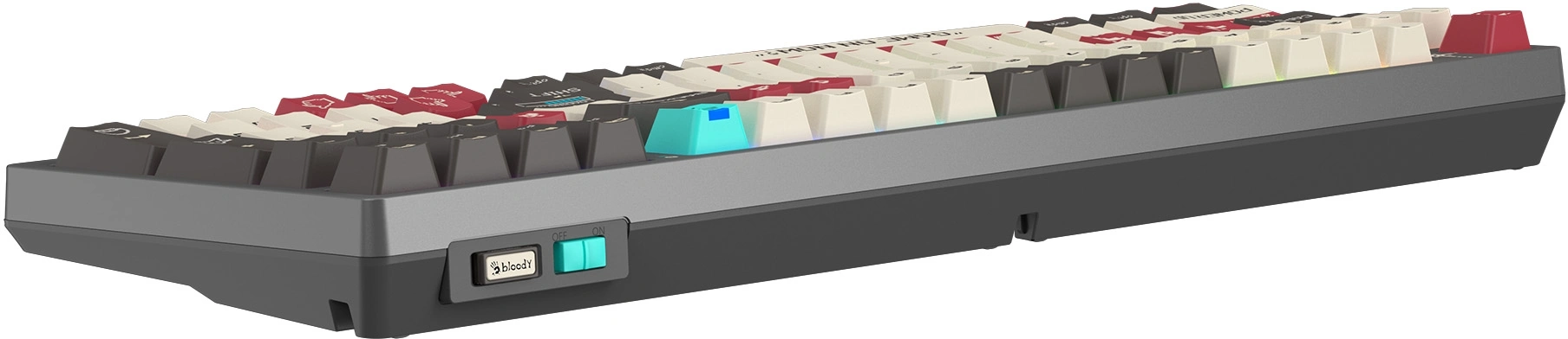 Клавиатура A4Tech WS98 Pixels механическая темно-серый/белый USB беспроводная BT/Radio for gamer LED (WS98)
