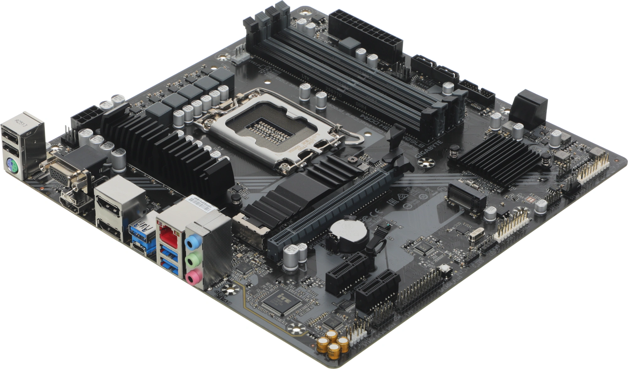 Материнская плата Gigabyte B760M DS3H DDR4 Soc-1700 Intel B760 4xDDR4 mATX AC`97 8ch(7.1) 2.5Gg RAID+VGA+HDMI+DP