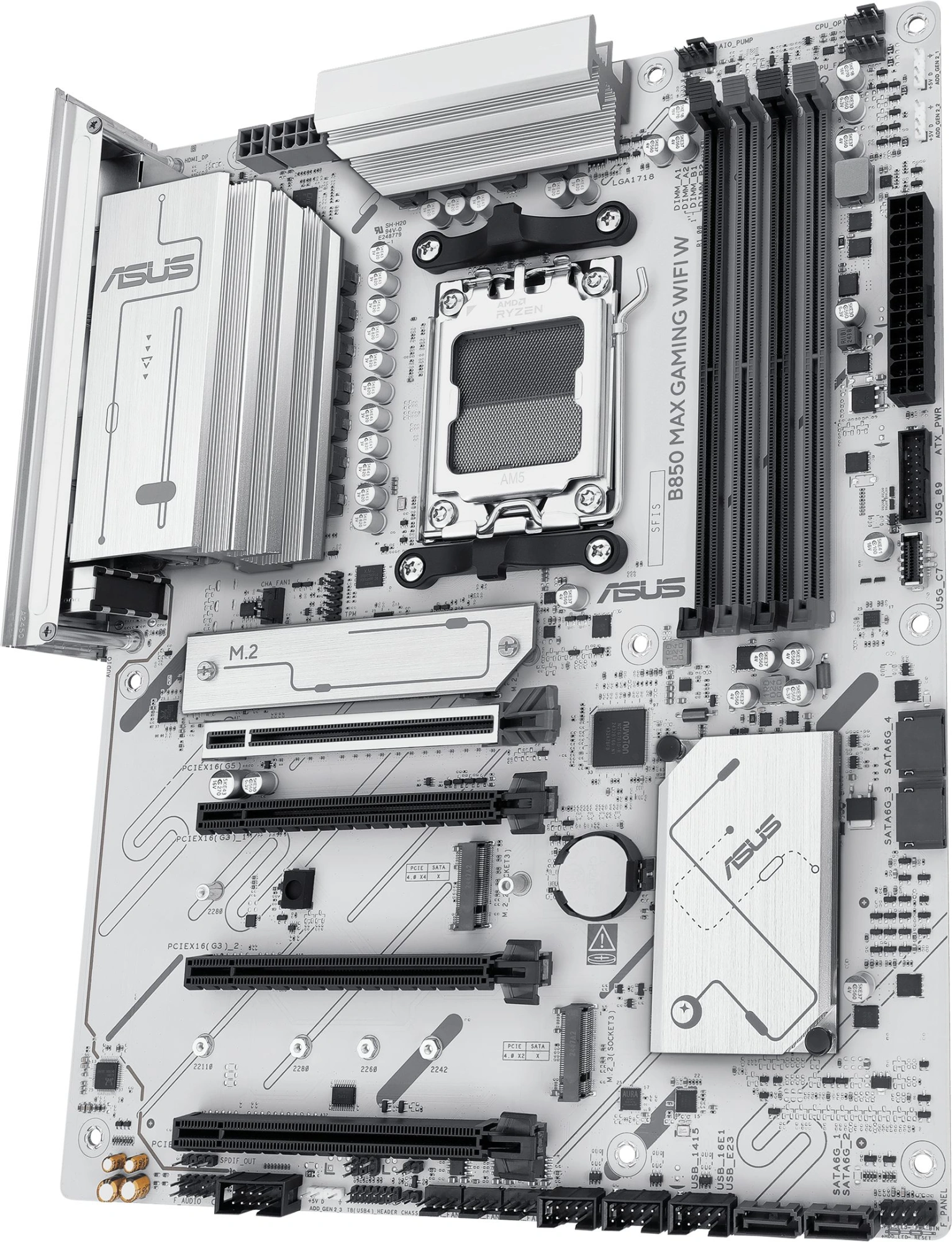 Материнская плата Asus B850 MAX GAMING WIFI W Socket AM5 AMD B850 4xDDR5 ATX AC`97 8ch(7.1) 2.5Gg RAID+HDMI+DP