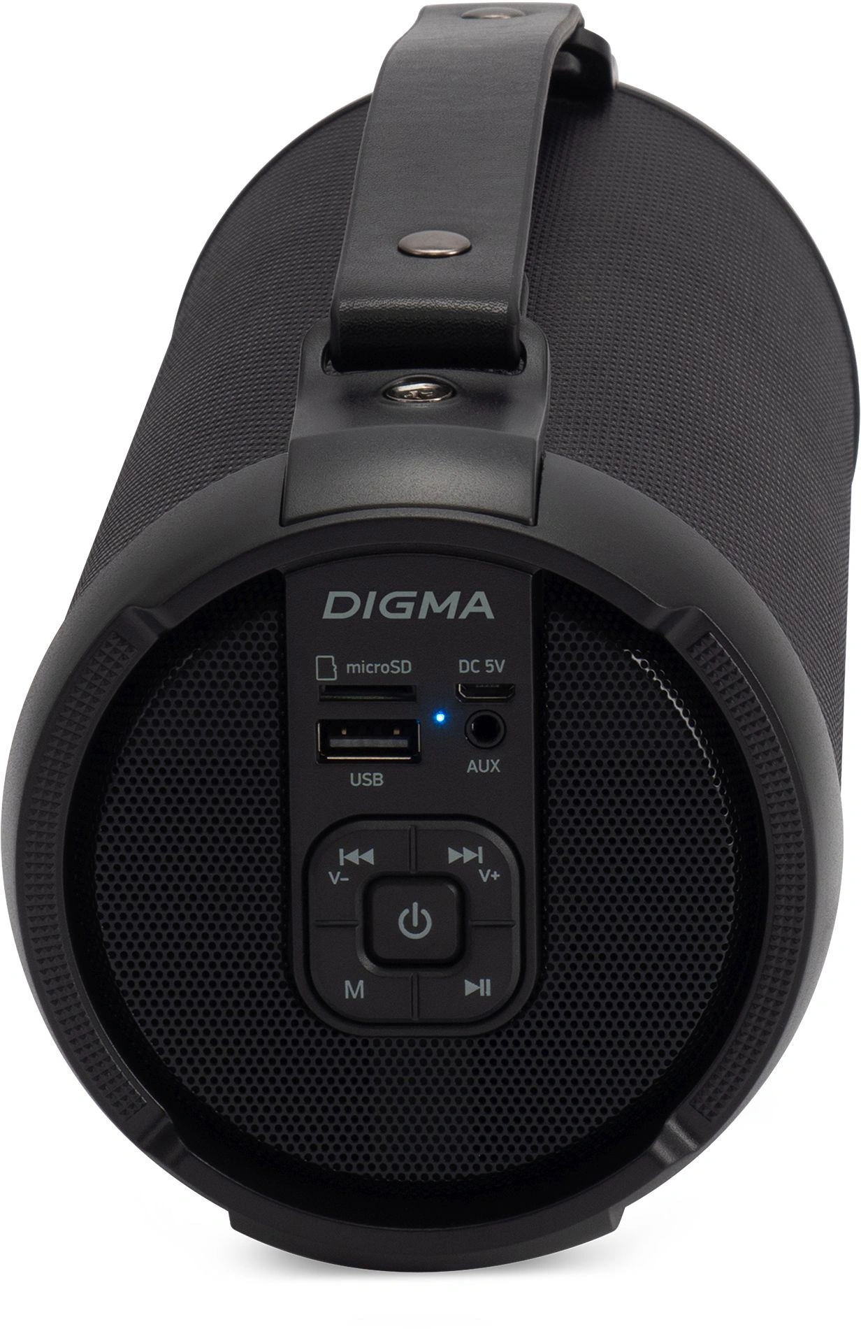 Колонка порт. Digma D-PS1520 черный/черный 16W 1.0 BT 10м 1500mAh (SP1520B)