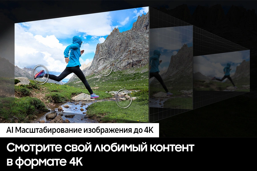 Телевизор LED Samsung 55" UE55DU8000UXRU Series 8 черный 4K Ultra HD 60Hz DVB-T2 DVB-C DVB-S2 USB WiFi Smart TV