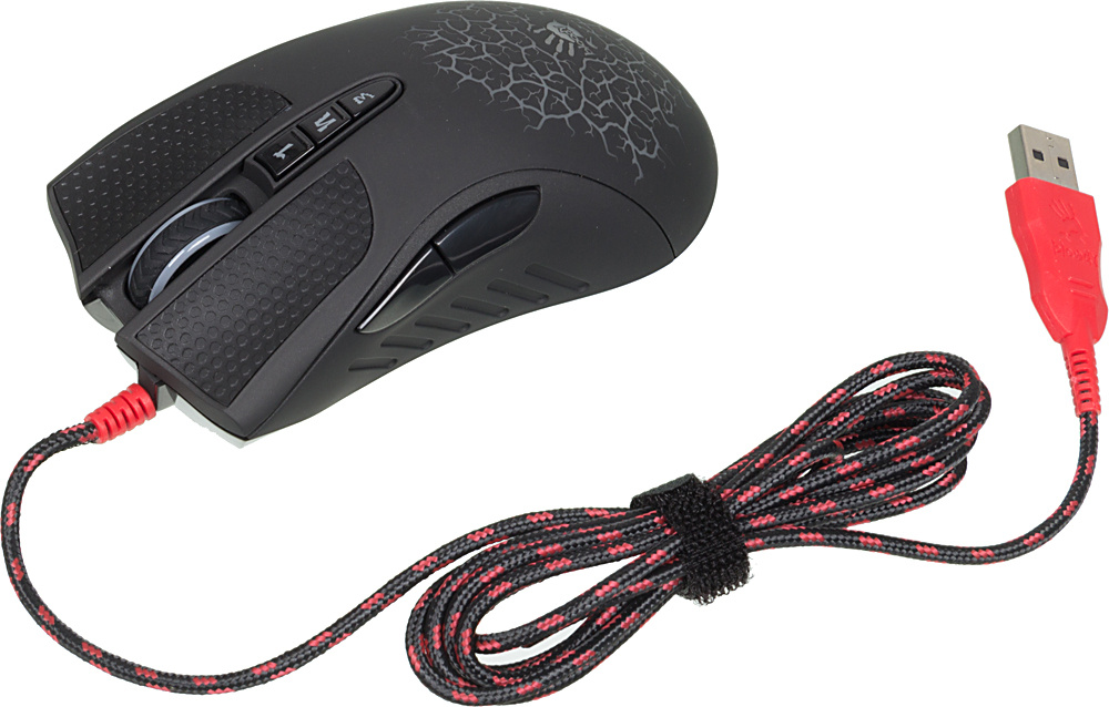 Мышь A4Tech Bloody AL90 Blazing черный лазерная 12000dpi USB 8but (AL90 ACTIVATED)