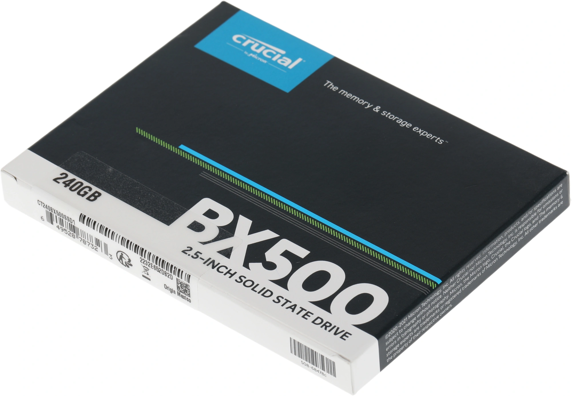 Накопитель SSD Crucial S SATA-III 240GB CT240BX500SSD1 BX500 2.5"