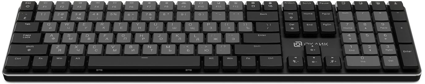 Клавиатура Оклик K953X механическая черный/серый USB Multimedia LED (1901086)