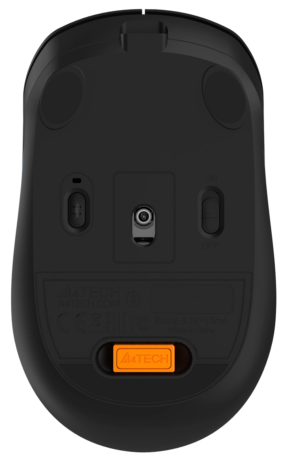 Мышь A4Tech Fstyler FB10C черный/синий оптическая 2000dpi беспров. BT/Radio USB 4but (FB10C ASH BLUE)