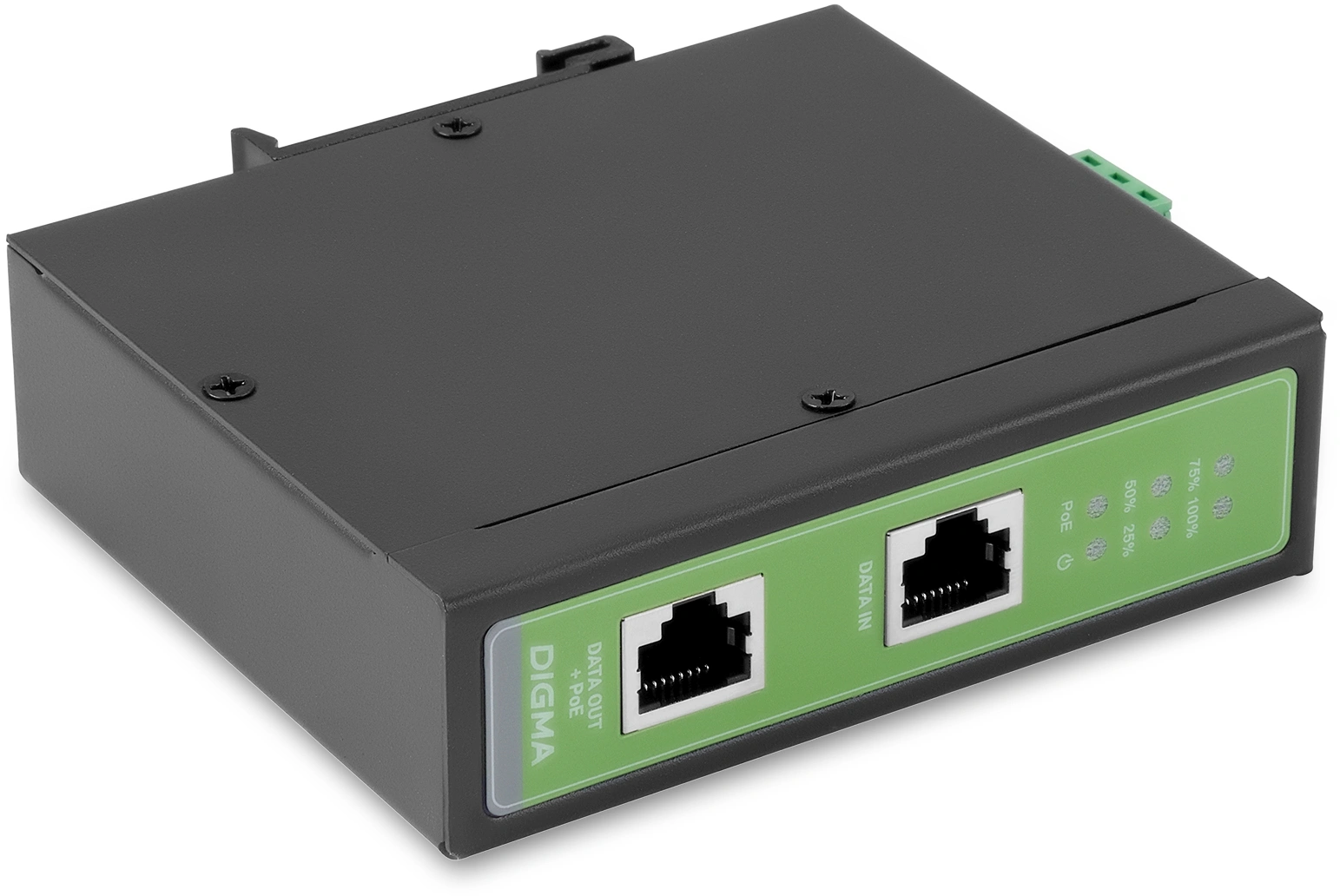 Инжектор PoE Digma DNP90W48GDXM 10/100/1000BASE-T 90Вт 37-57В(DC)