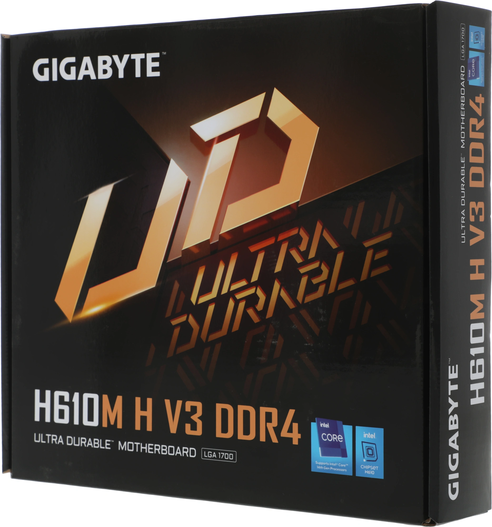 Материнская плата Gigabyte H610M H V3 DDR4 Soc-1700 Intel H610 2xDDR4 mATX AC`97 8ch(7.1) GbLAN+VGA+HDMI