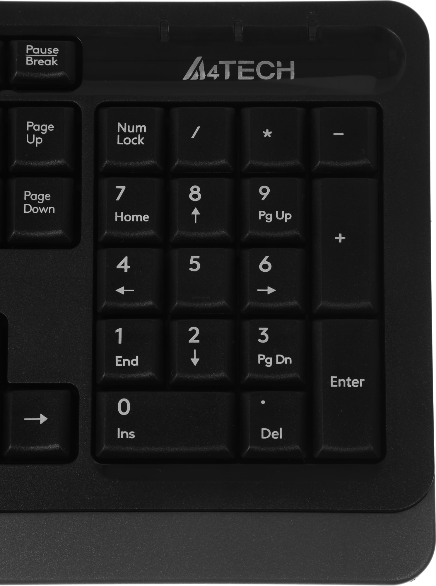 Клавиатура A4Tech FK10 черный/серый USB (FK10 GREY) кабель 1.5м