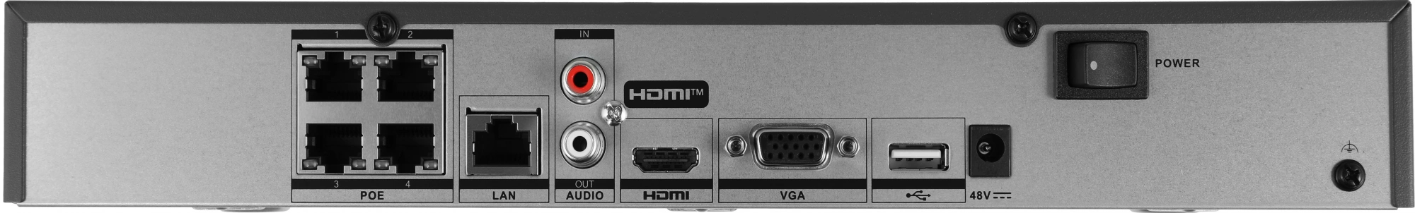 Видеорегистратор Hikvision DS-7604NXI-K1/4P(B)