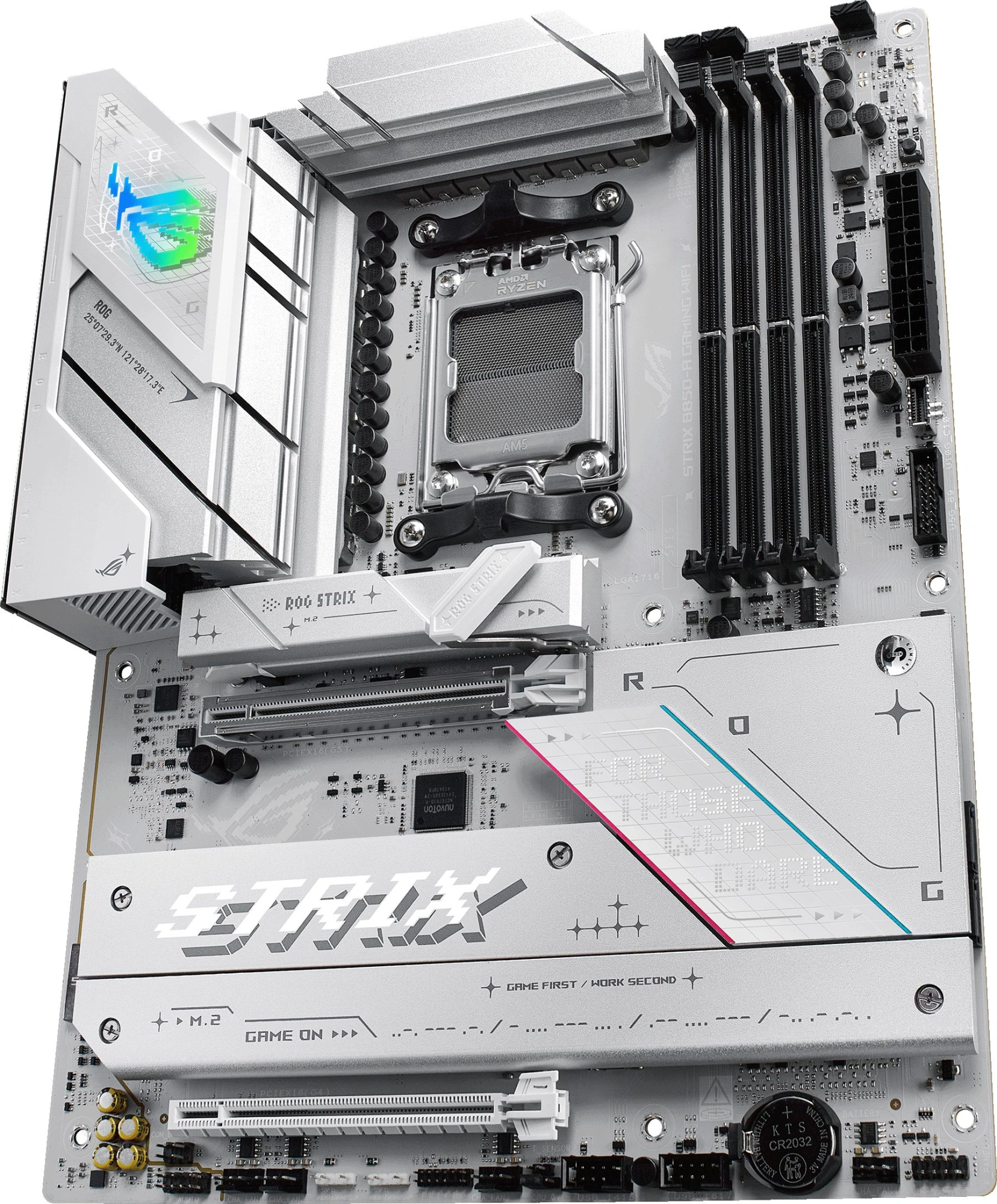 Материнская плата Asus ROG STRIX B850-A GAMING WIFI Socket AM5 AMD B850 4xDDR5 ATX AC`97 8ch(7.1) 2.5Gg RAID+HDMI+DP