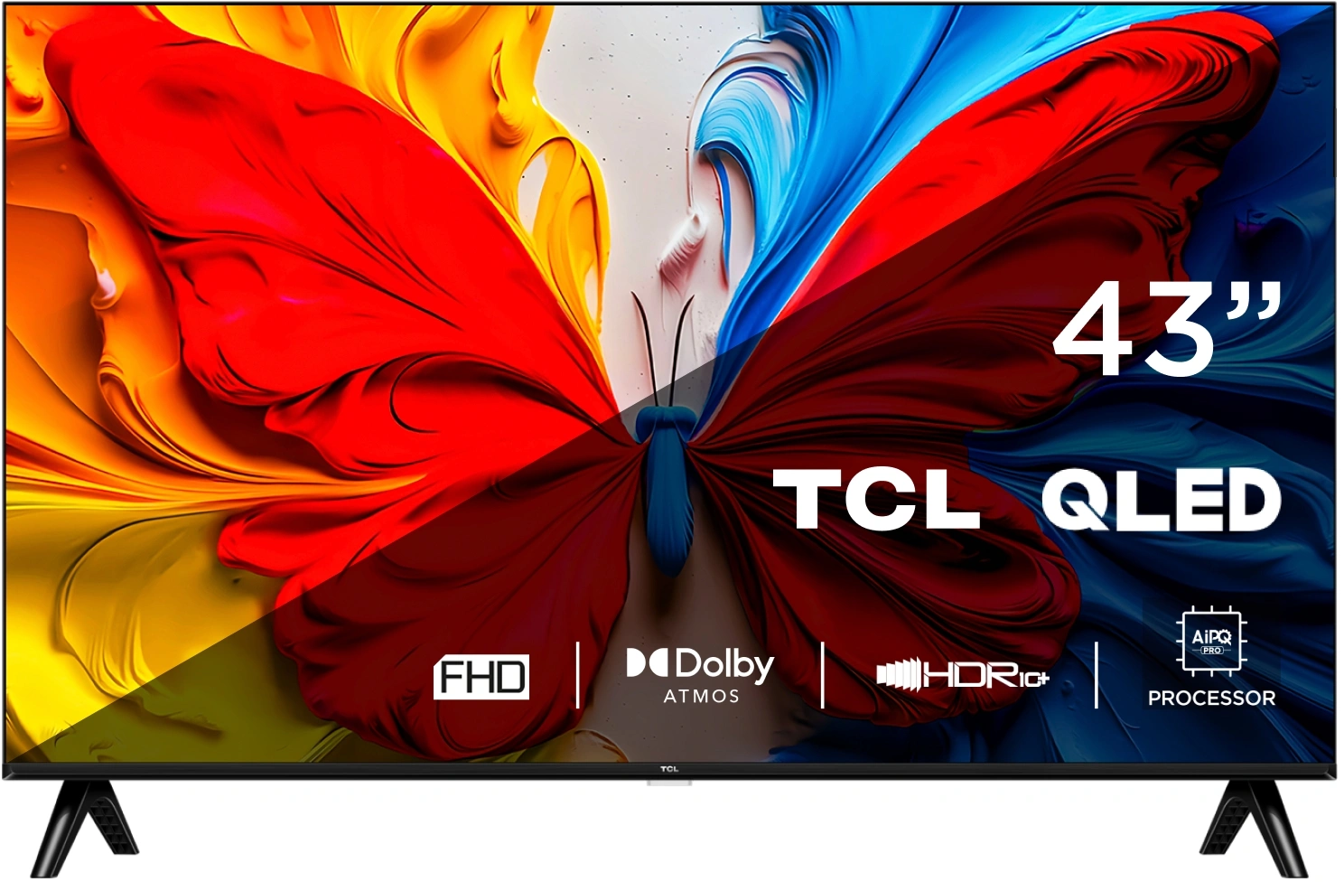Телевизор QLED TCL 43" 43S5K-UZ черный FULL HD 60Hz DVB-T DVB-T2 DVB-C DVB-S DVB-S2 USB WiFi Smart TV