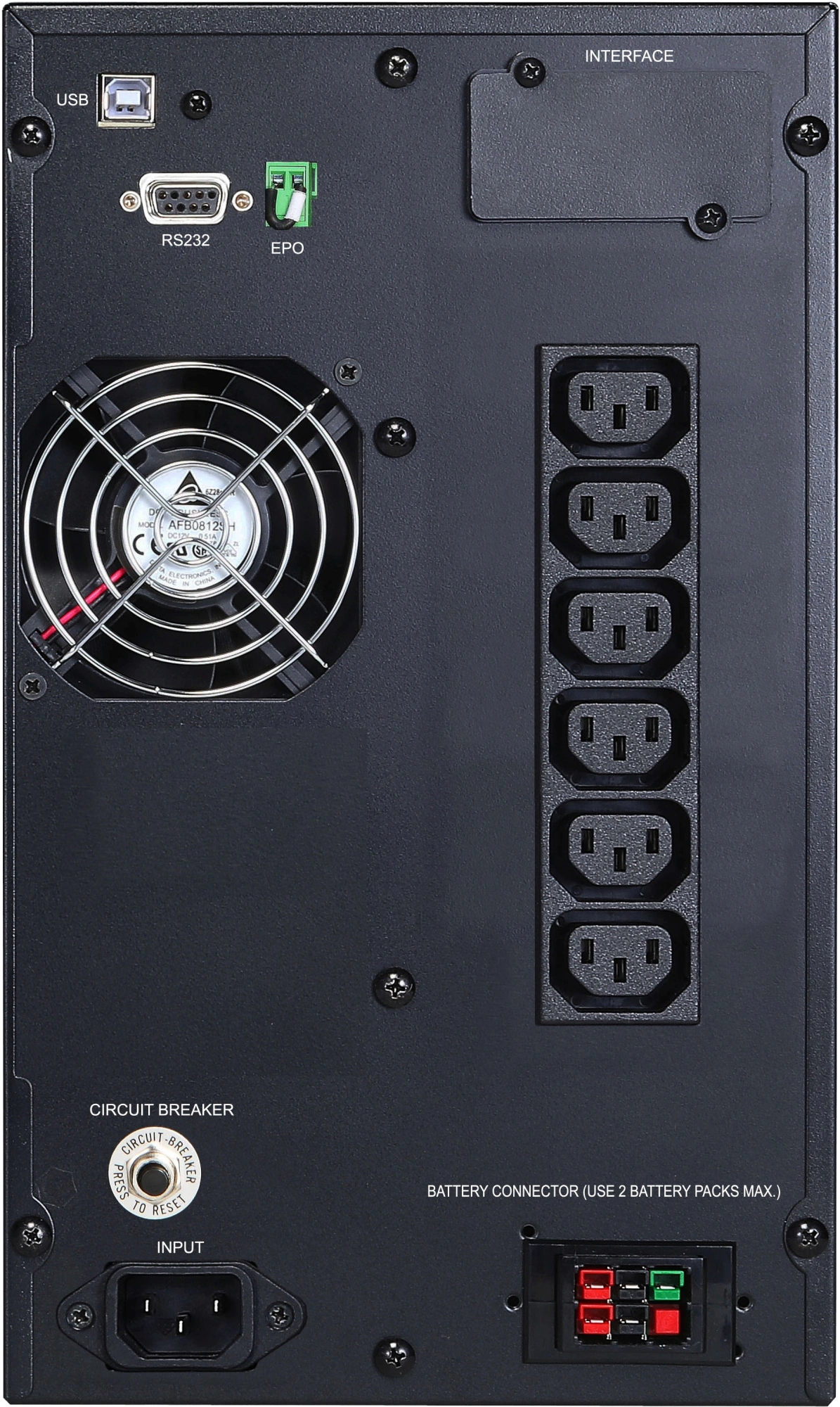 Источник бесперебойного питания Powercom Macan MAC-1500 1500Вт 1500ВА черный