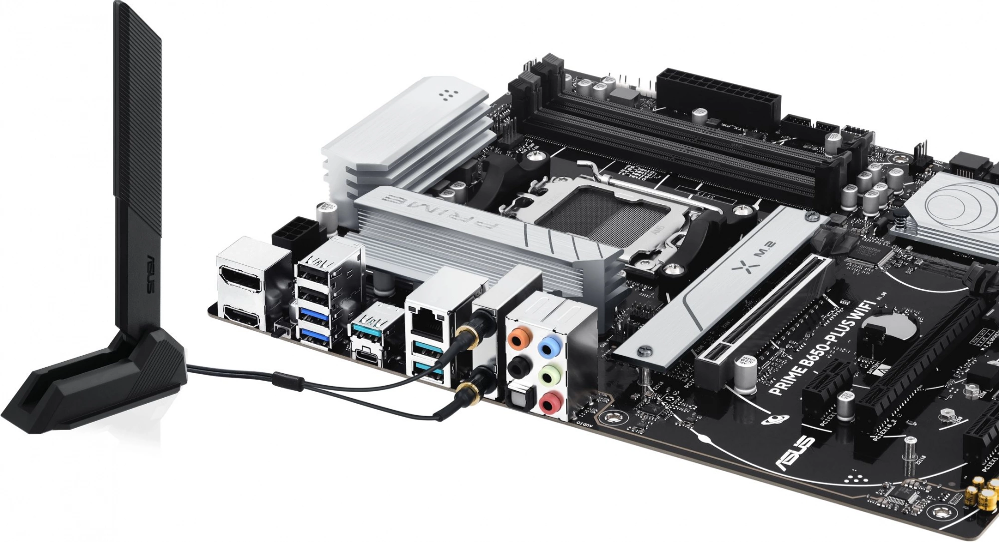 Материнская плата Asus PRIME B650-PLUS WIFI Socket AM5 AMD B650 4xDDR5 ATX AC`97 8ch(7.1) 2.5Gg RAID+HDMI+DP