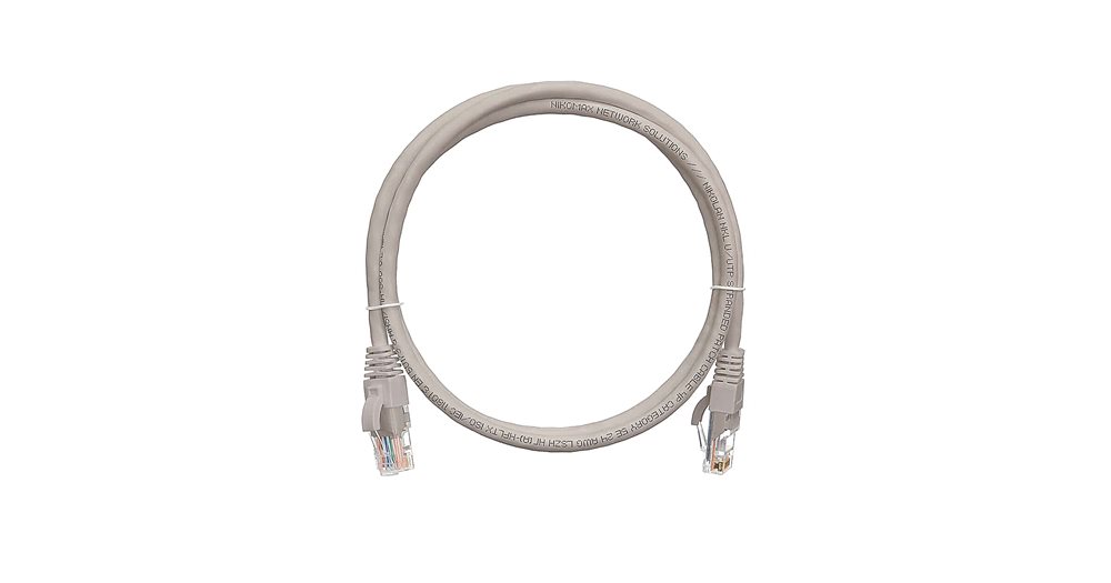 NMC-PC4UD55B-030-C-GY Коммутационный шнур NIKOMAX U/UTP 4 пары, Кат.5е (Класс D), 100МГц, 2хRJ45/8P8C, T568B