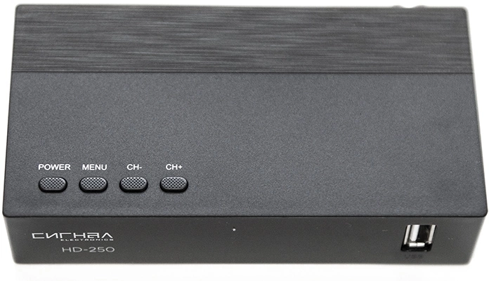 Ресивер DVB-T2 Сигнал Эфир HD-250 черный